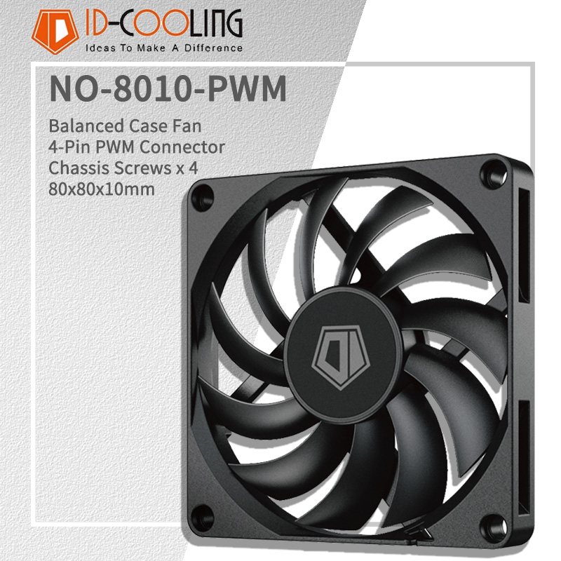 Case Fan Controller - ID-COOLING NO-8010-PWM 80MM PC 팬 800-3000RPM
