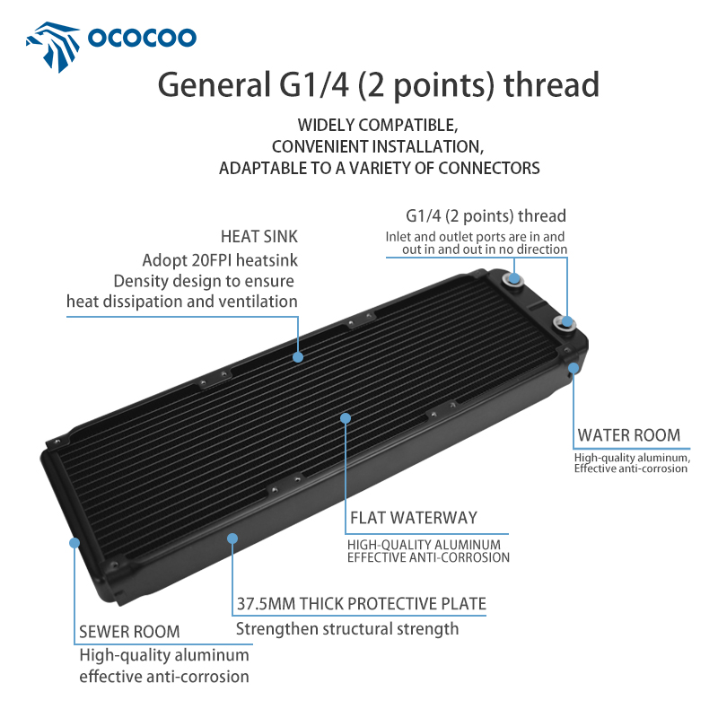 OCOCOO 컴퓨터 알루미늄 OC-AS-360 케이스  - Case Fans 리뷰 및 가격