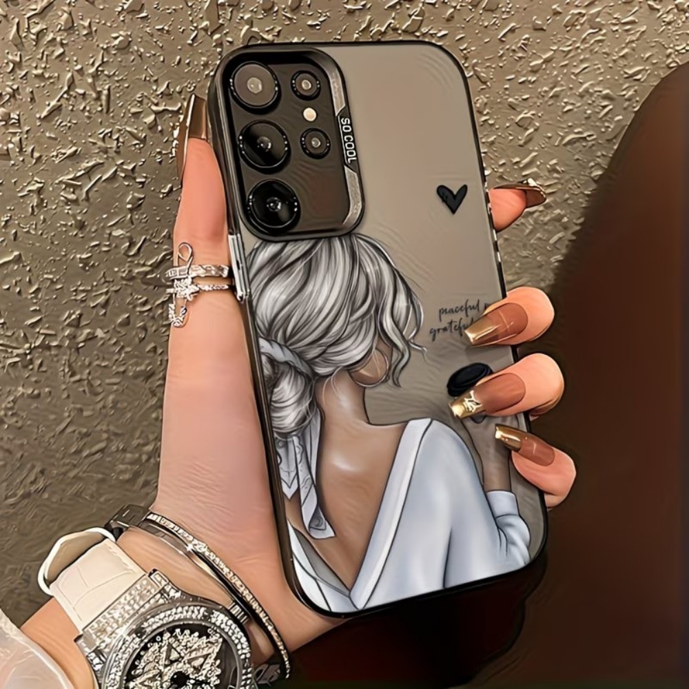 평화롭고 감사하는 소녀 프린트 폰 케이스 삼성 갤럭시  - Matte Pc Case 리뷰 및 가격
