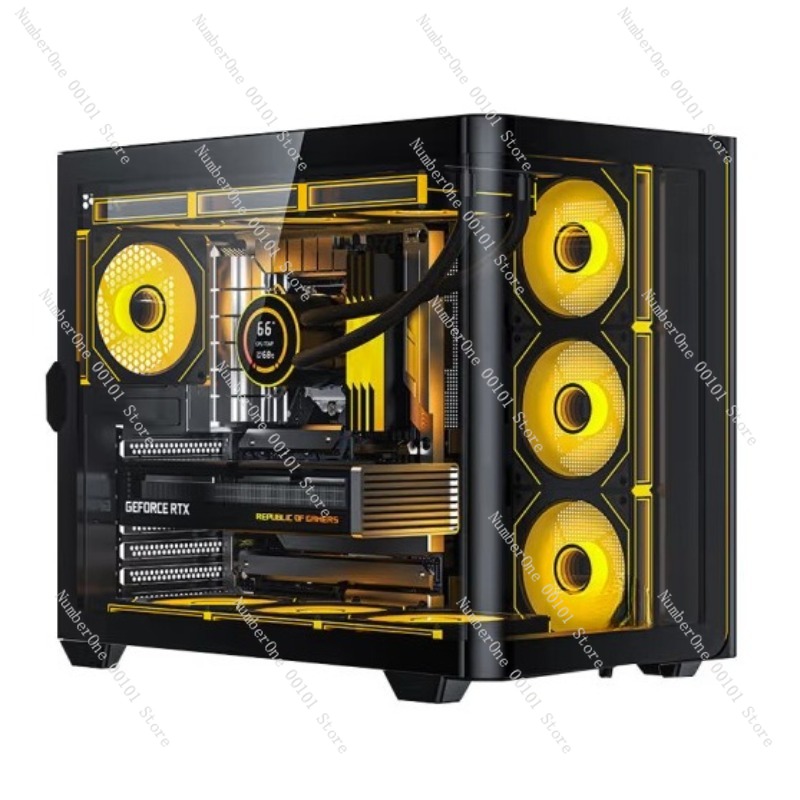 파노라마 곡면 글래스 데스크탑 PC 케이스 ATX 미들 - Atx Case 리뷰 및 가격