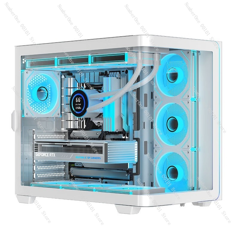 파노라마 곡면 글래스 데스크탑 PC 케이스 ATX 미들 - Atx Case 리뷰 및 가격